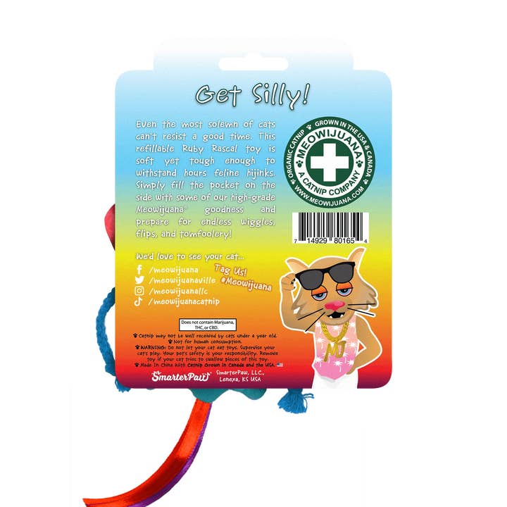 SmarterPaw | Meowijuana & Doggijuana - Wholesale Pet Toy - Cat - Meowijuana® Get Silly Ruby Rascal Refillable Cat Toy3