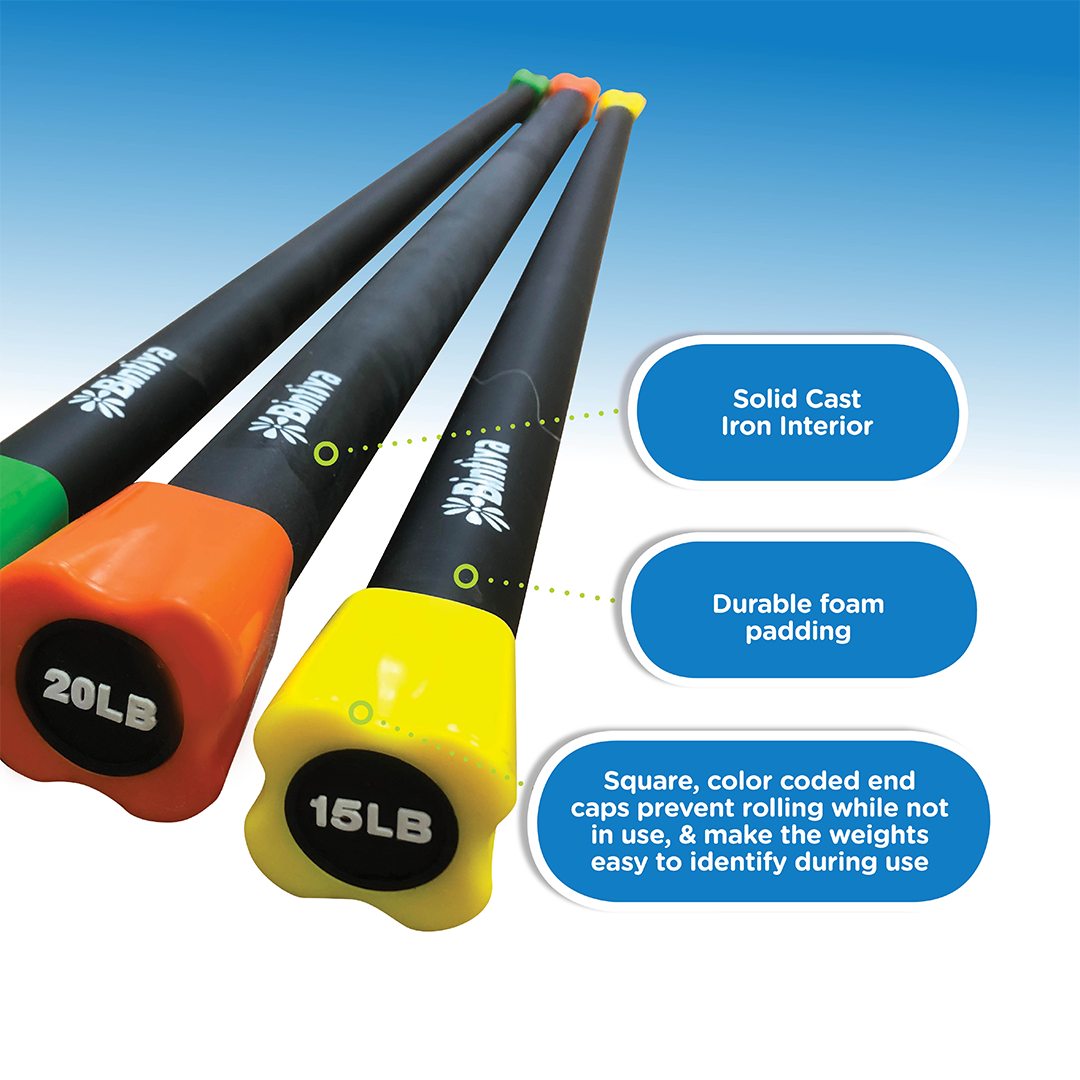 Bintiva – wholesale Fitness equipment – Bintiva Body Bar - Weighted Workout Bar15