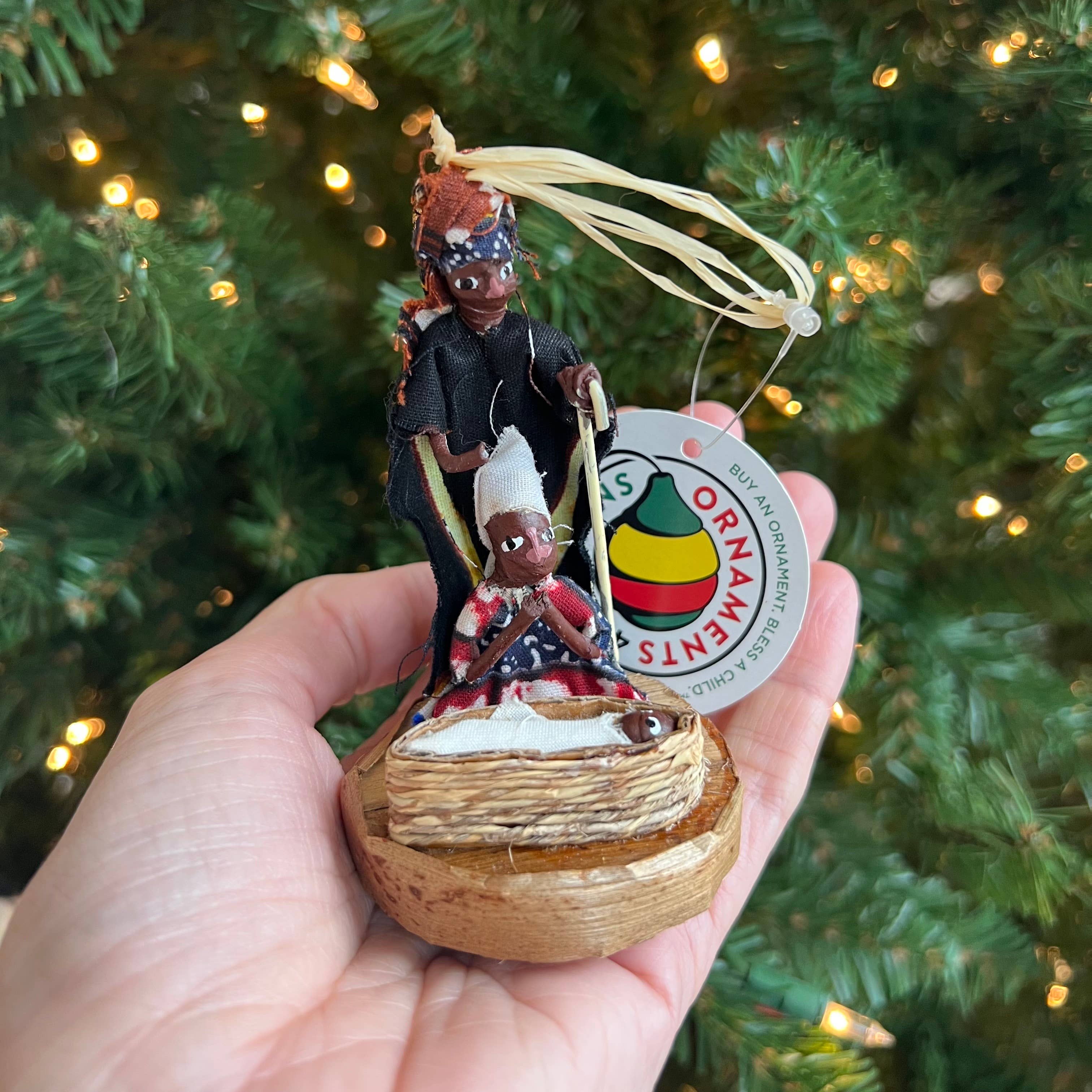 Ornaments 4 Orphans - Wholesale Ornament - Holy Family African Figurine Ornament1