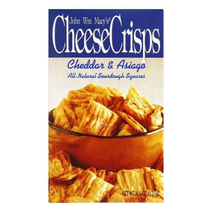 KeHE Distributors, LLC - Wholesale Cheese - Macys Cheese Crisps Cheddar Asiago, 4.5 OZ0