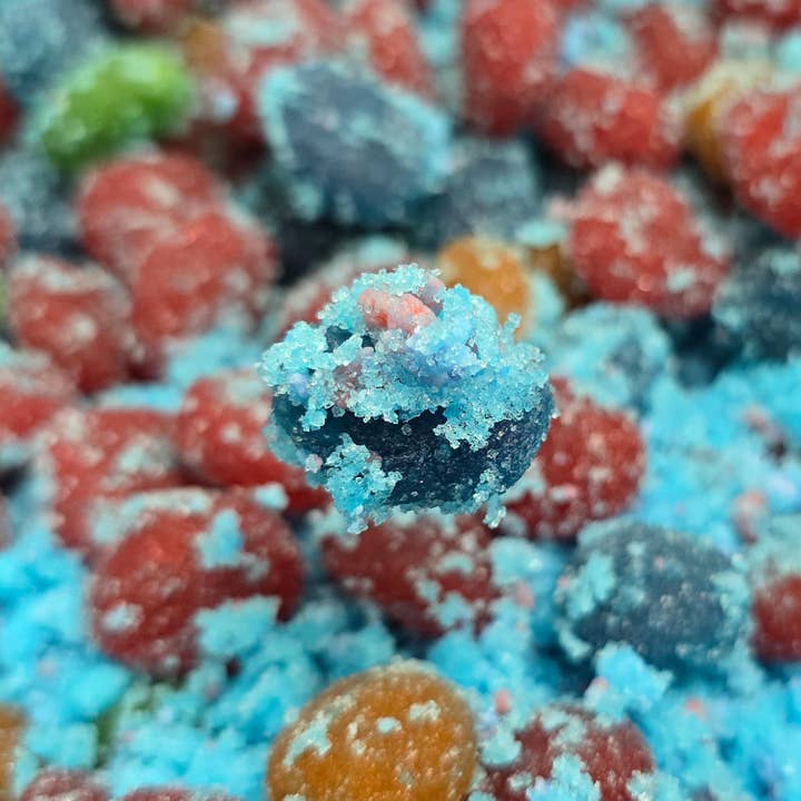 Poppin Crunch - Wholesale Gummy - Poppin Crunch Cotton Candy Gushers Candy Snacks 1 - 2 LBS - Choice of Sweet or Sour Bonbon Candies Corn Sugar6