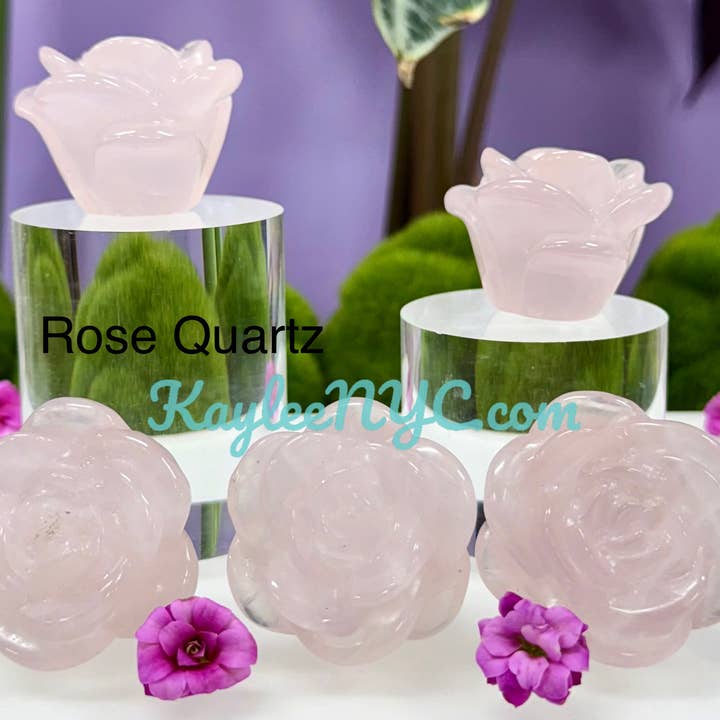 KayleeNYC - Wholesale Spiritual Stone/Crystal - 1.6” Natural Mix Crystals Roses Healing Energy6