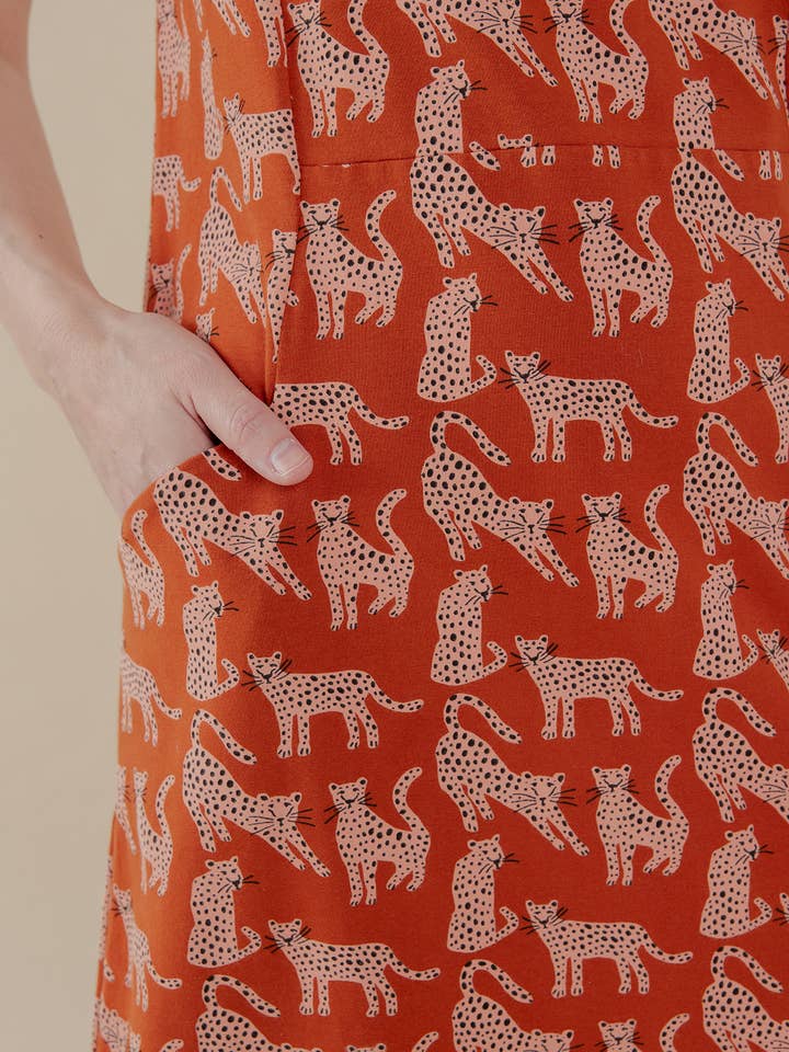 Evanston Dress Leopard Sienna for wholesale on Faire1