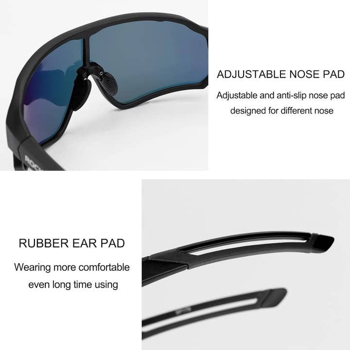 SPARE-SPECS, LLC - Wholesale Sunglasses - Unisex - ROCKBROS Polarized Full Lens Sunglasses Cycling Bicycle Glasses Outdoor Sports Eyewear UV40015