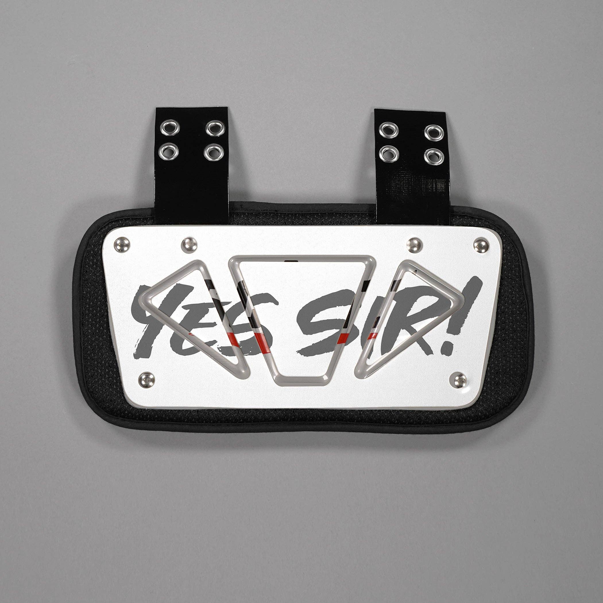 Weiß/Grau Ja Sir! Aufkleber für Rückplatte für den Großhandel auf Faire17