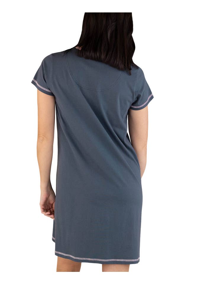 Lazy One - Vente Chemise de nuit – femme - Chemise de nuit à col en V DDM Horse3