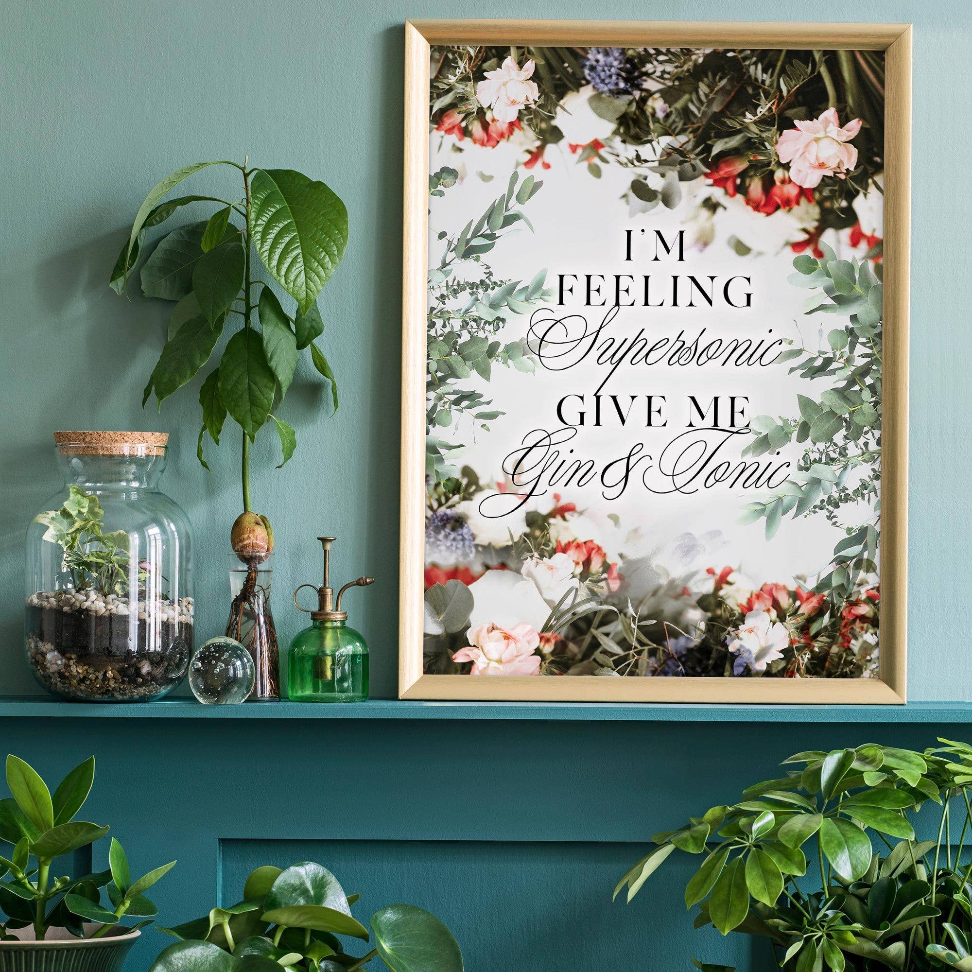 Ink & Drop – wholesale Art print – Supersonic Gin & Tonic Lyrics Print2