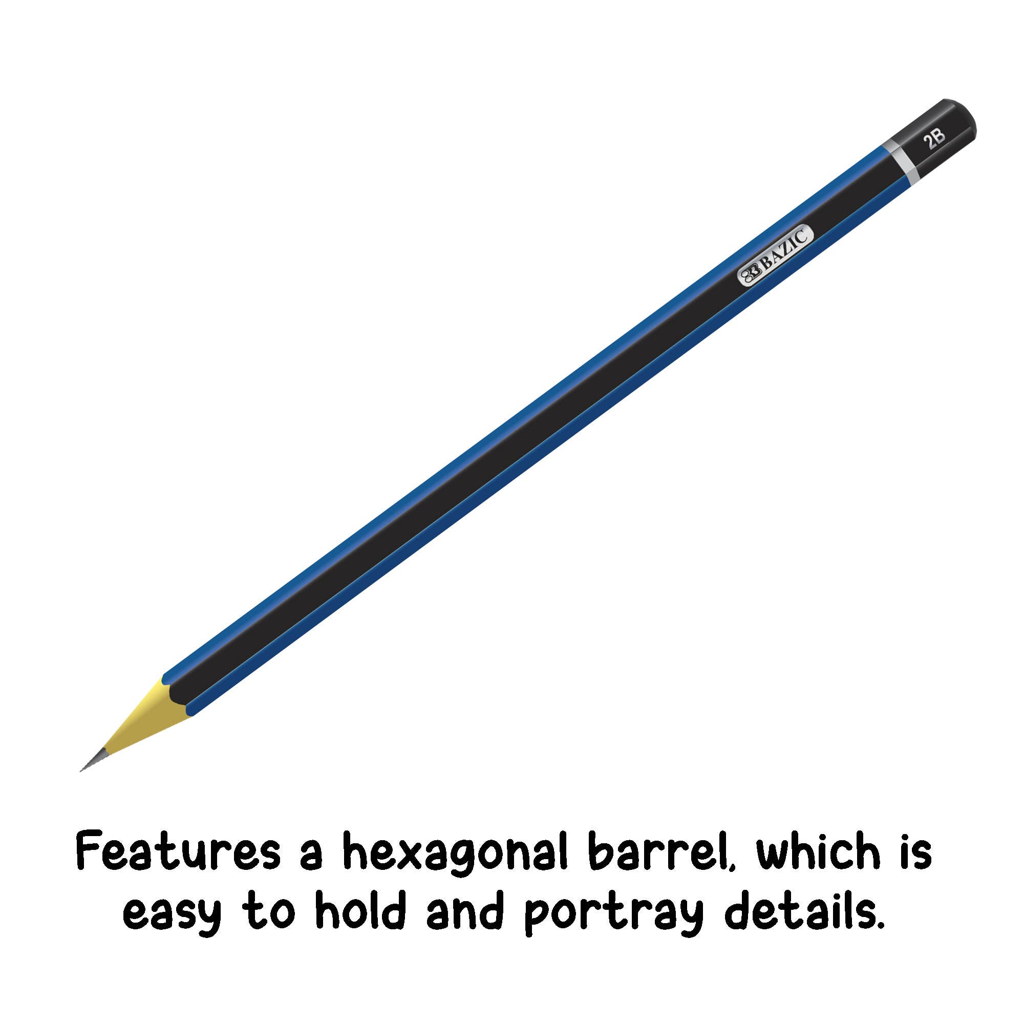 BAZIC Products - Wholesale Pencil - Sketching Pencil Set Design & Drafting (6 Assortment)5
