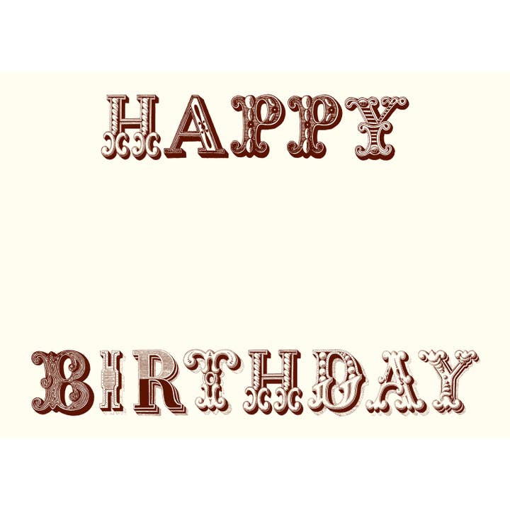 Happy Birthday Greeting Card for wholesale by Alexa Pulitzer