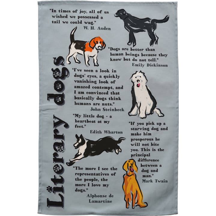 Radical Tea Towel – wholesale Tea towel – Literary Dogs tea towel