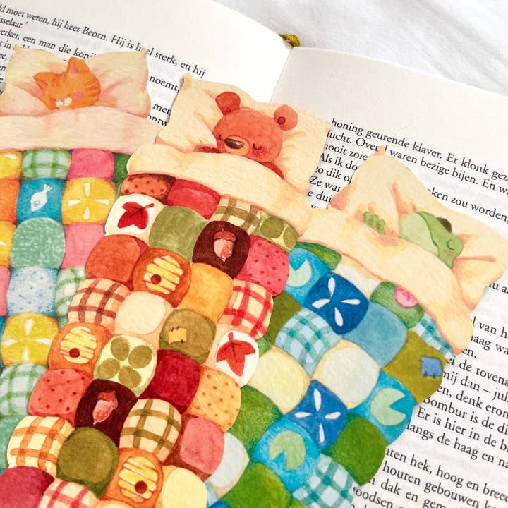 Aiko Graven - Wholesale Bookmark - Sleepy cat | Die cut Bookmark2