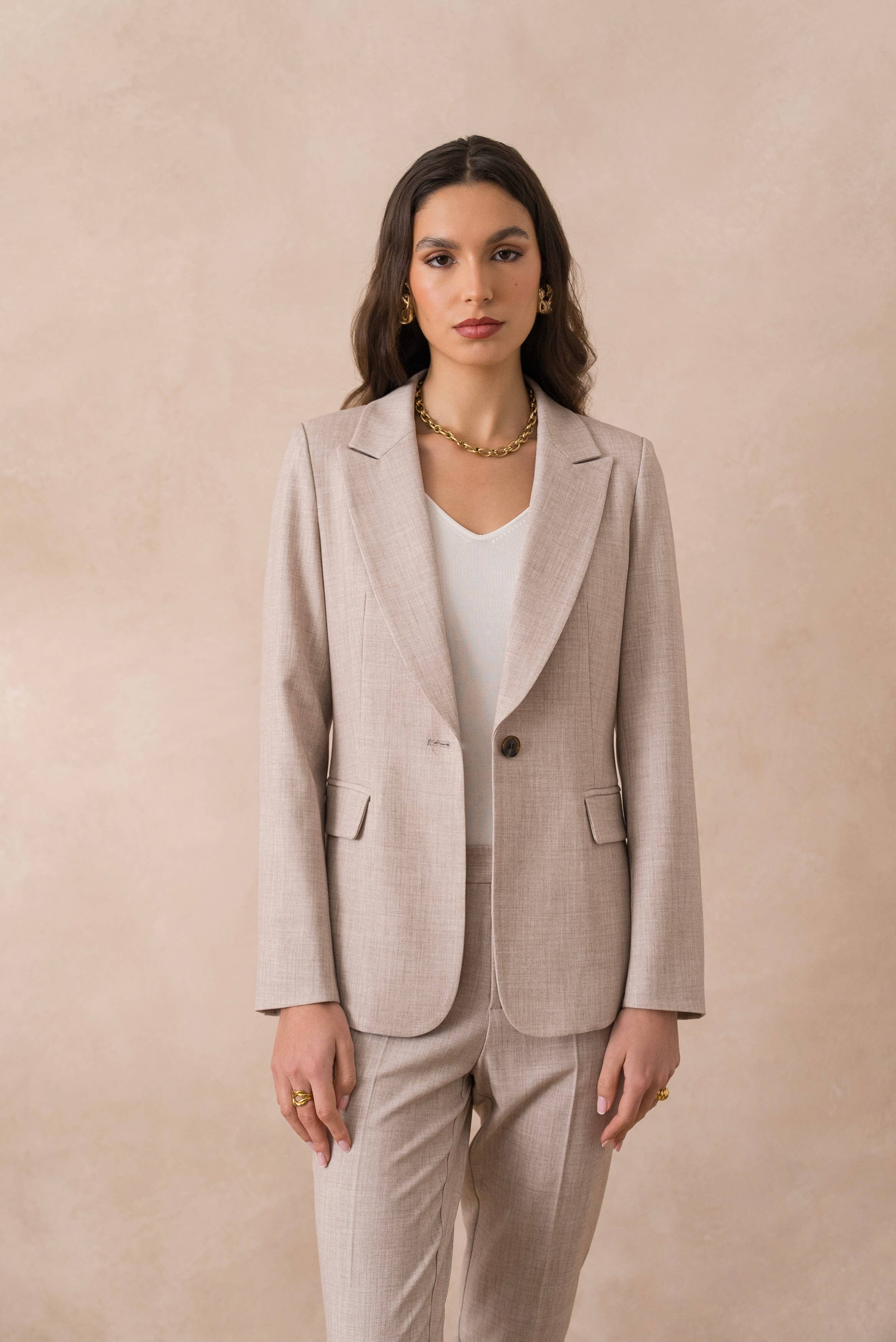 Attentif Paris – wholesale Kostymjacka – Dam – Heather figursydd kavaj för dam10