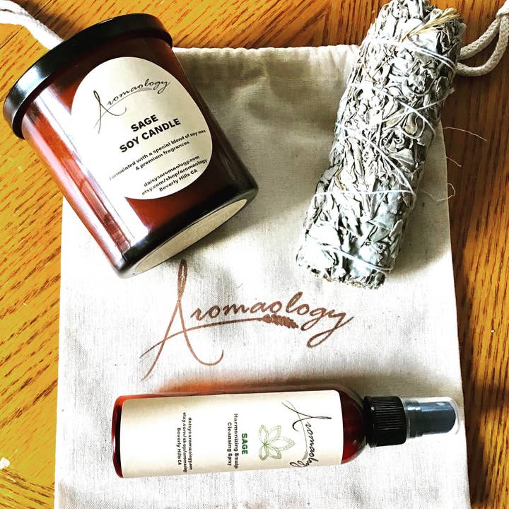 Vit salvia Smeta Spray för wholesale av Aromaology