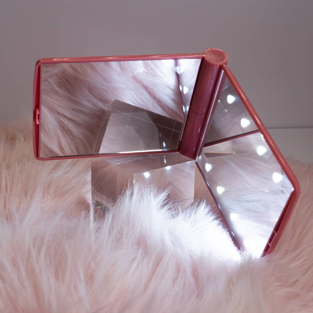 GenovieMD - Vente Miroirs de poche - Miroir LED compact, votre sac à main portable essentiel pour le maquillage 4