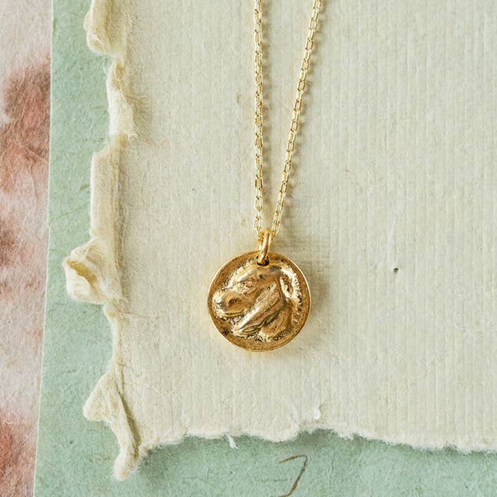 Bitty Button Charm Necklace | Dog Necklace for wholesale by Bella Vita Jewelry