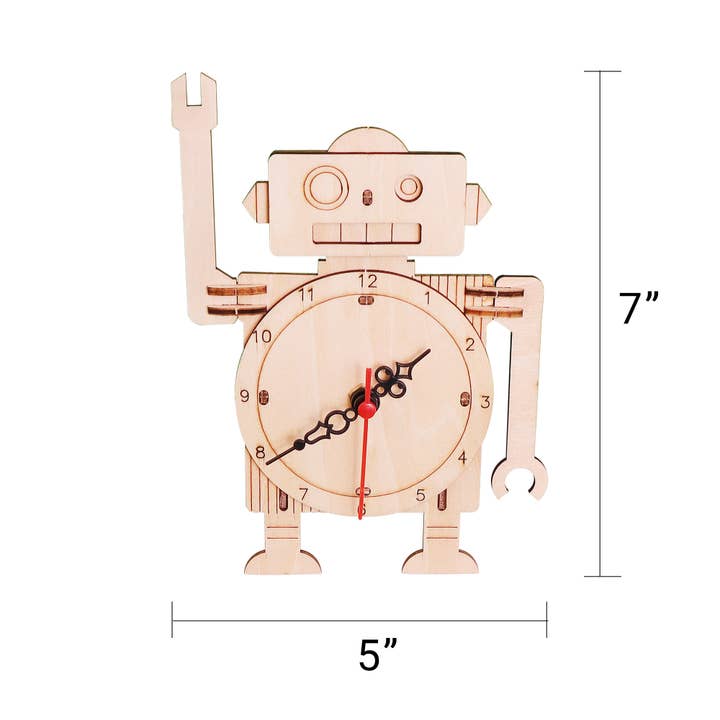 Kitsville - Vente Kit de bricolage – enfant - Kit de bricolage Robot Horloge, Jouet éducatif STEM pour enfant, Kit de bricolage2