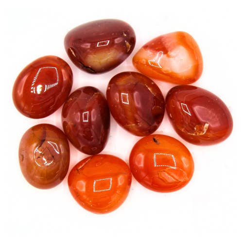 Carneool 'AB' Trommelstenen 200 gr voor wholesale door Green Tree