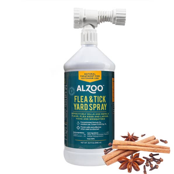 ALZOO PLANT-BASED FLEA & TICK YARD SPRAY, 32OZ for wholesale by ALZOO