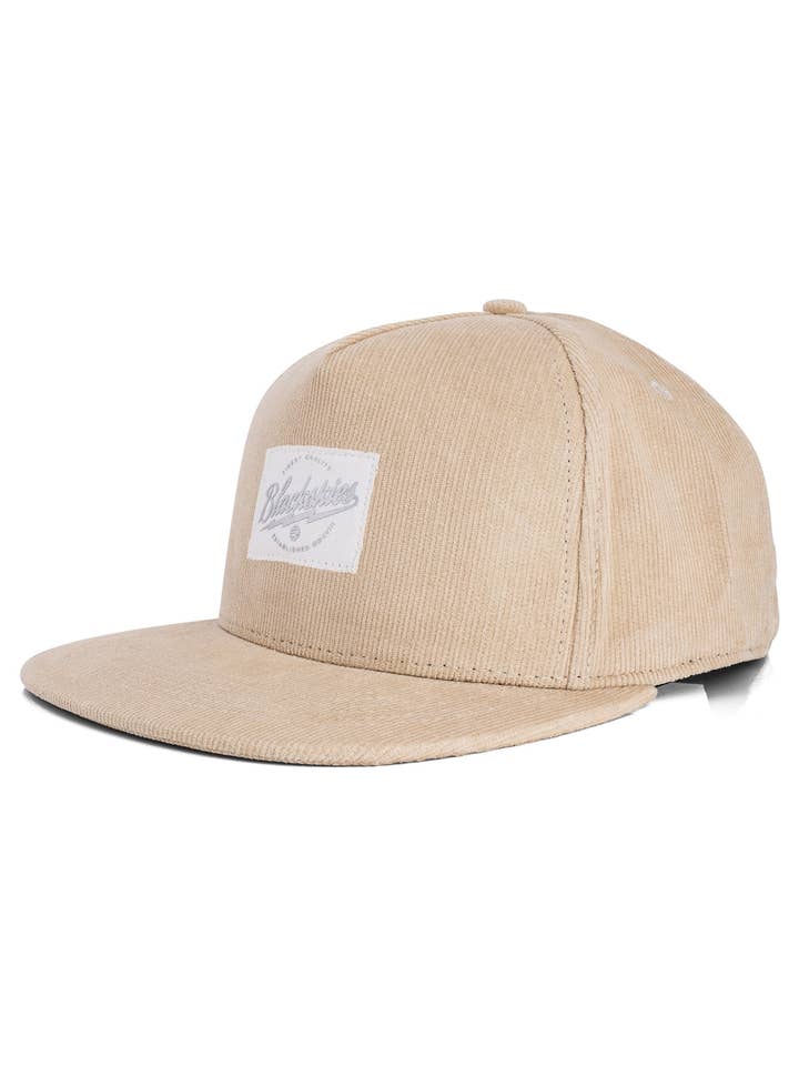 Cord Snapback Cap Elfenben for engroshandel hos Blackskies