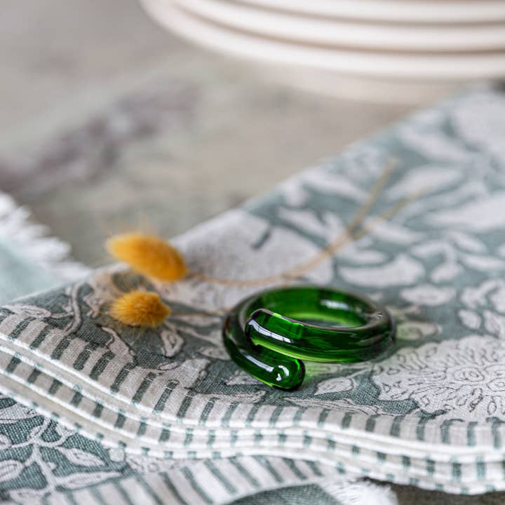 over&back - Wholesale Napkin Ring - Glass Napkin Rings – Hosting Essential – Set of 423