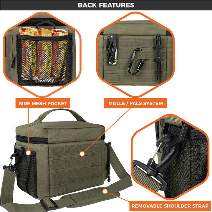 OPUX - Wholesale Lunch Bag/Box - Tactical Military Leakproof Lunch Box - 9 Cans / 18 Cans29