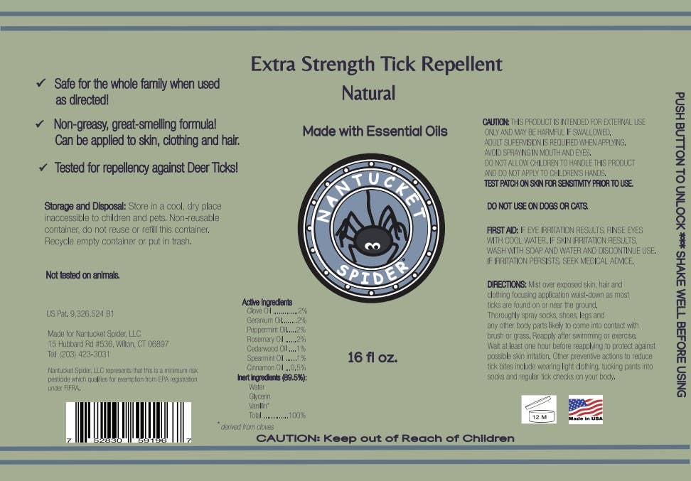Nantucket Spider - Wholesale Insect Repellent - Extra Strength Natural Tick Repellent Spray3