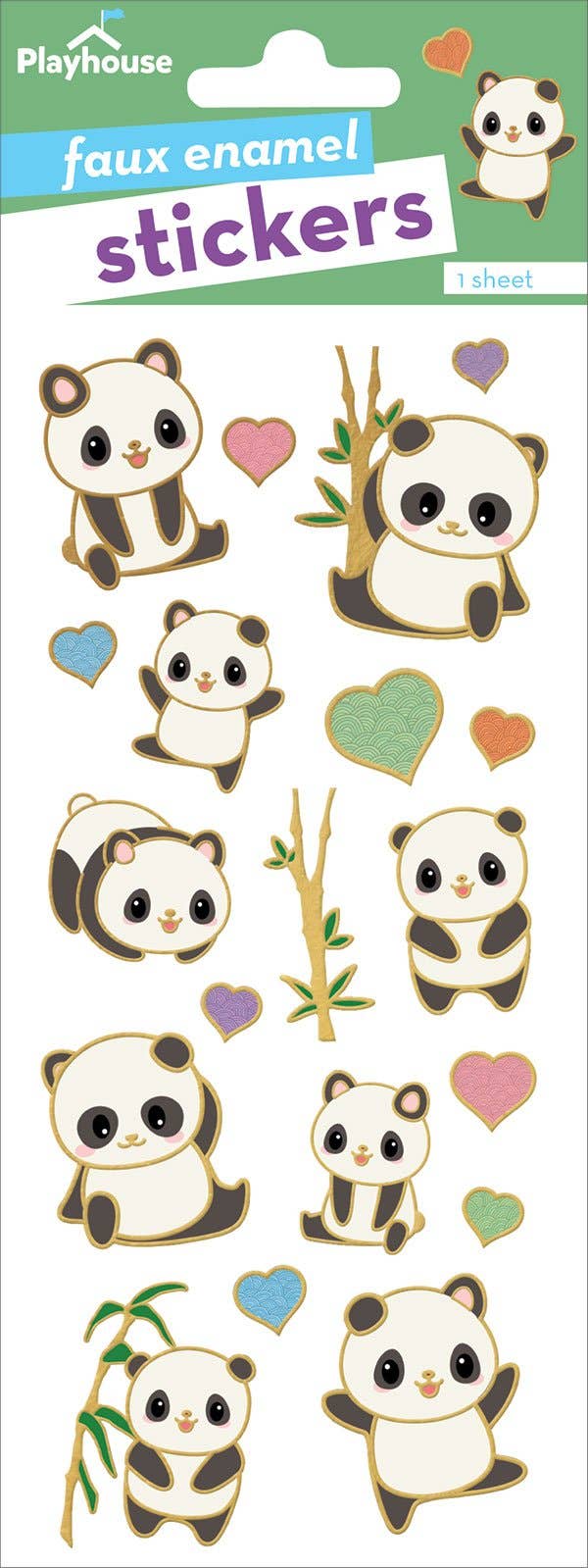 Paper House Productions - Wholesale Sticker - Pandas Enamel Sticker0