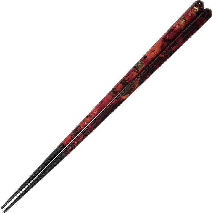 Baroque Red Hand Painted Wakasa Chopsticks for wholesale by Wholesale Chopsticks