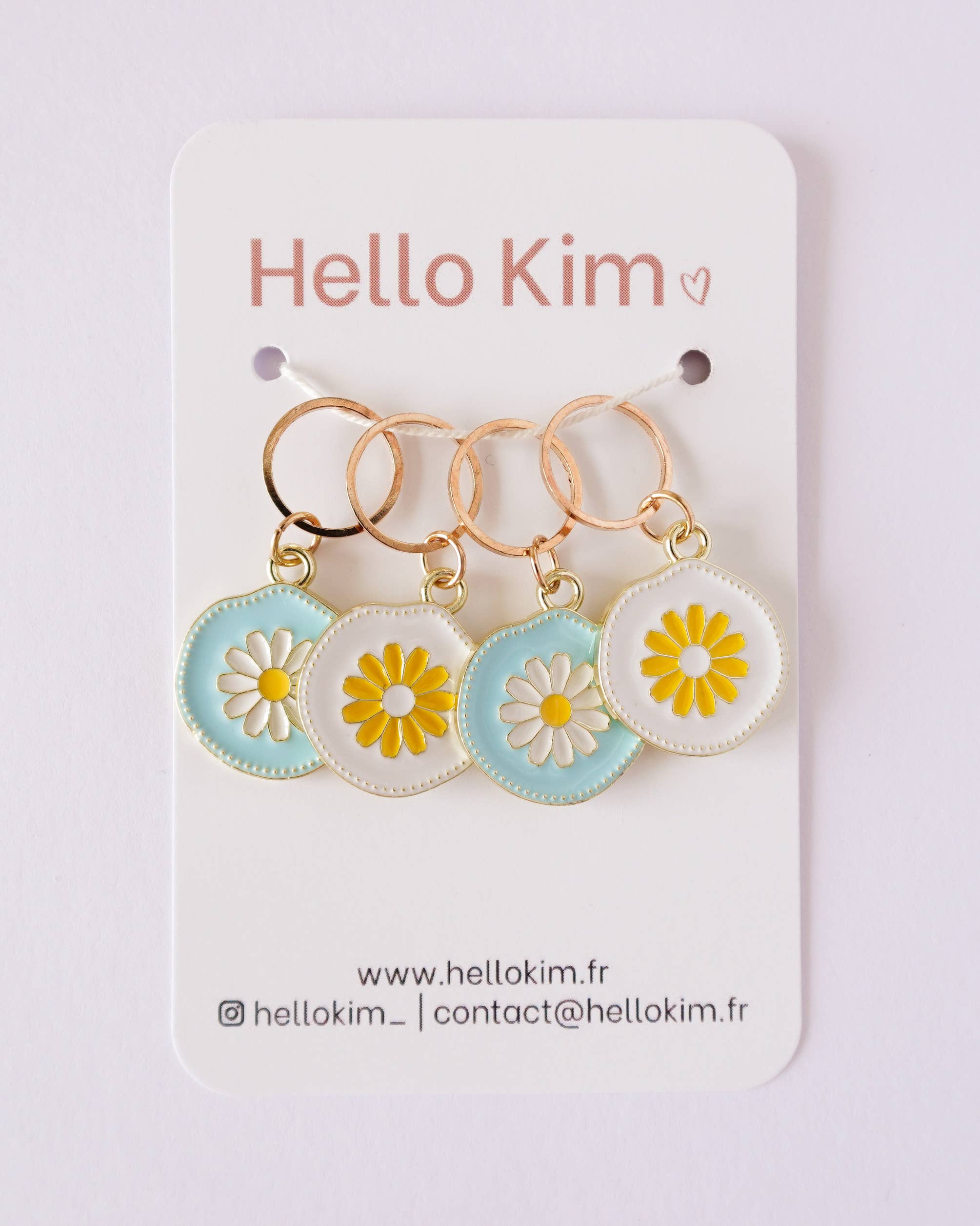 Hello Kim - Kim Chui - Wholesale Knitting/Crochet Supplies - Daisies - Marker rings9
