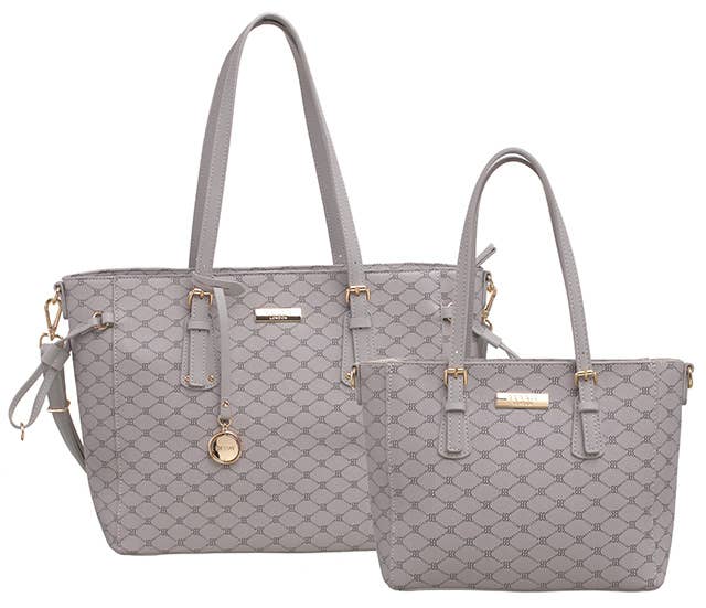 Bessie London - Wholesale Shoulder Bag - Women's - MONOGRAM 2 IN 1 SHOULDER BAG5