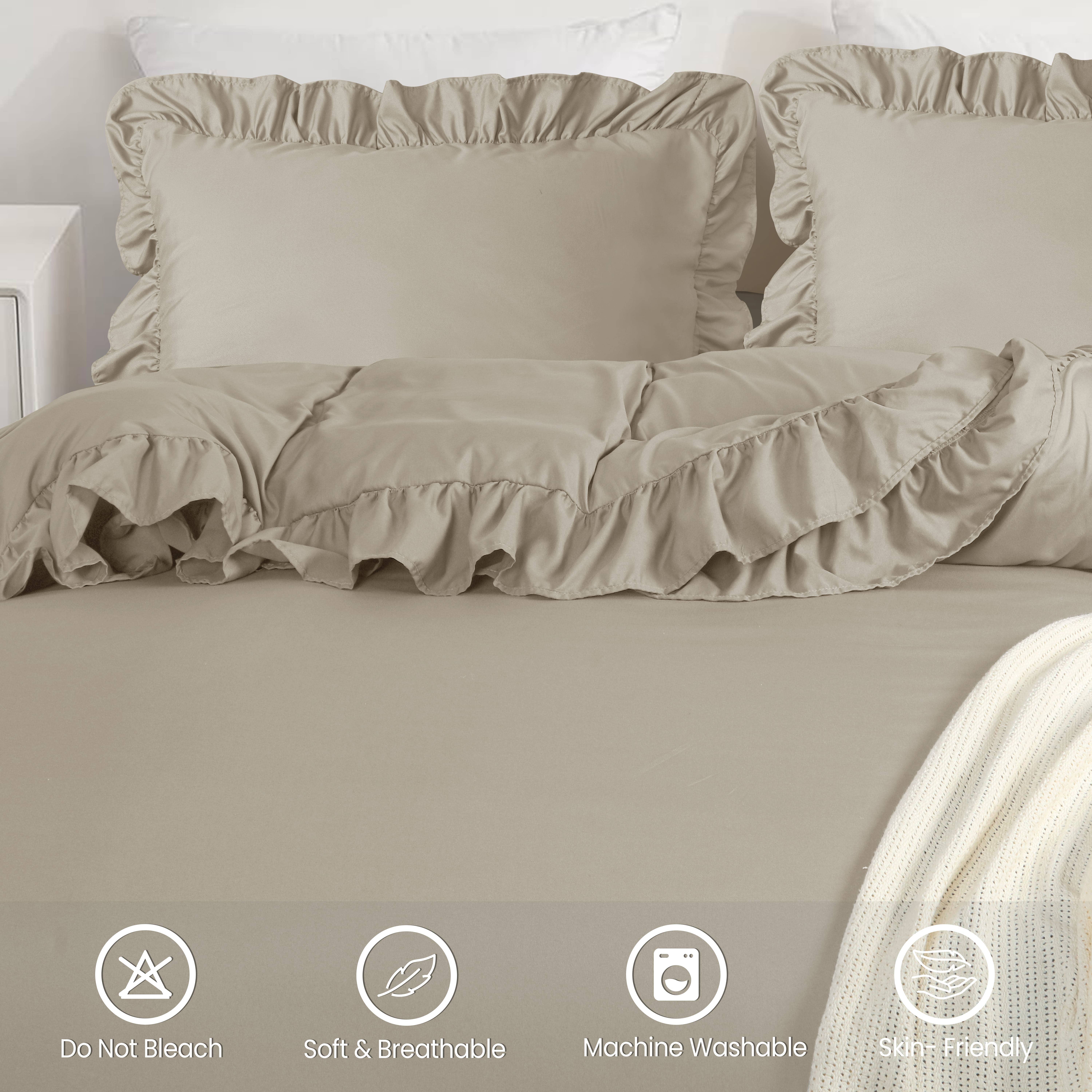 Cotton Passion - Vente Parure de lit - Ensemble housse de couette à volants 3 pièces29