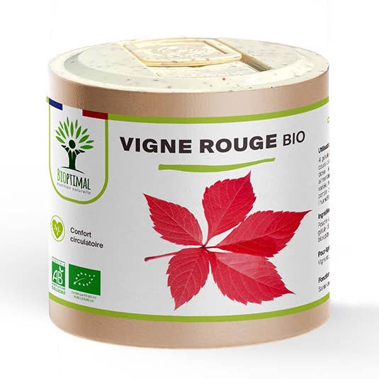 Organic red vine capsules - Bioptimal for wholesale by Bioptimal