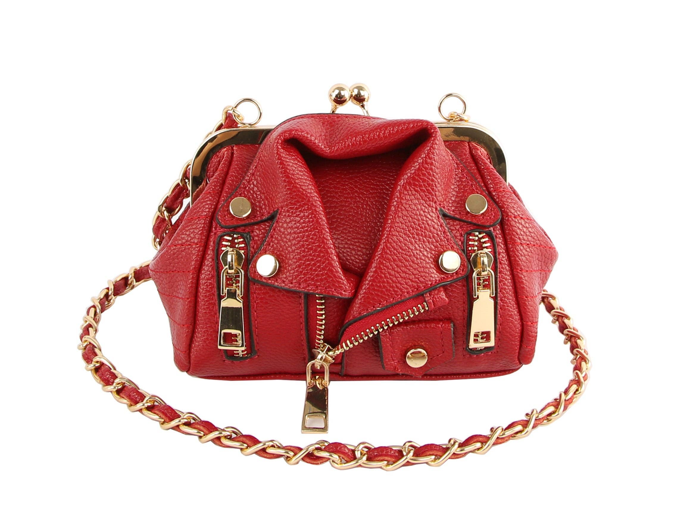 Handbag Factory Corp - Wholesale Crossbody Bag - Women's - Women Motorcycle Biker Jacket Bag Clutch1