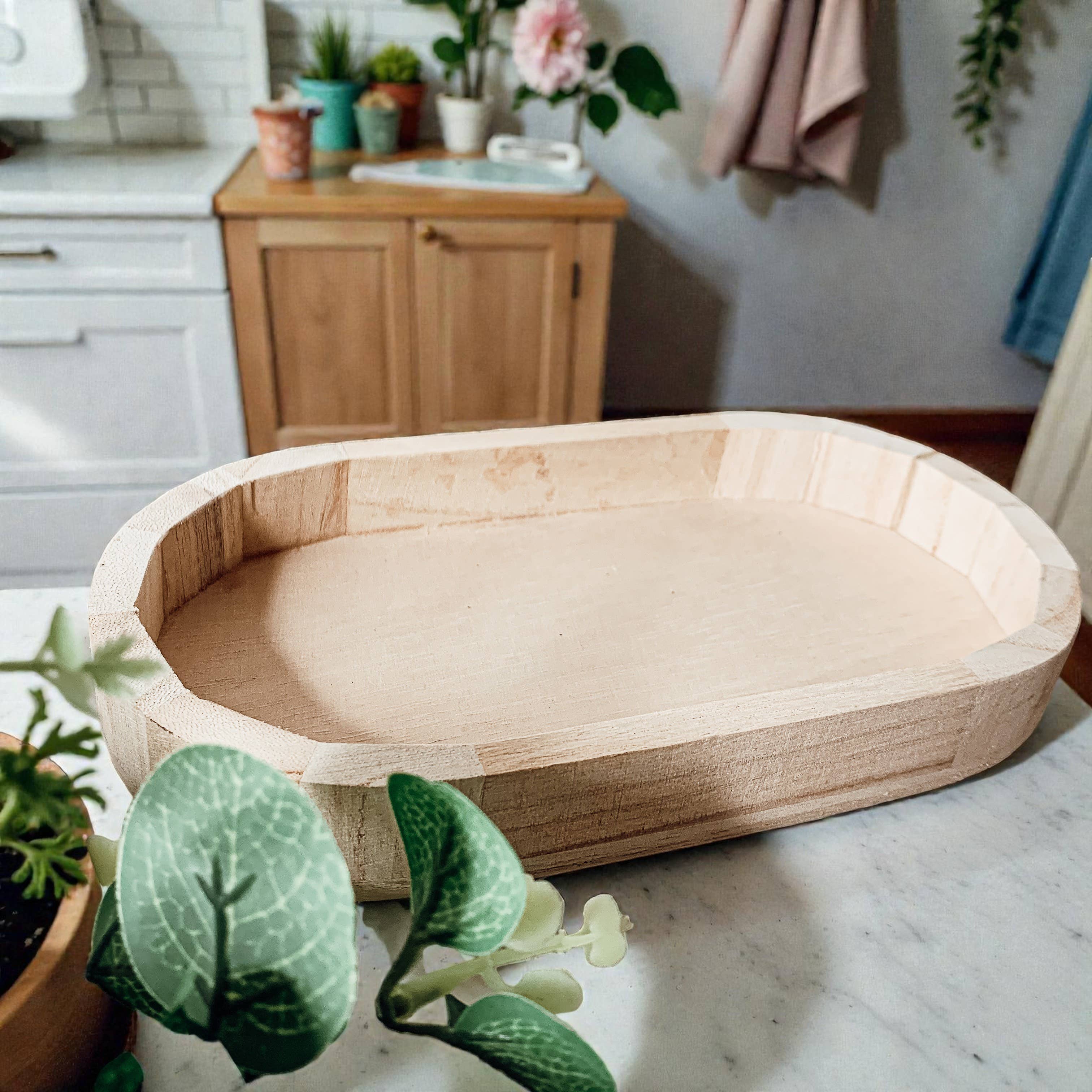 Gia Roma - Wholesale Decoratief dienblad - Ronde houten standaard en sierbord voor tafeldecoratie53