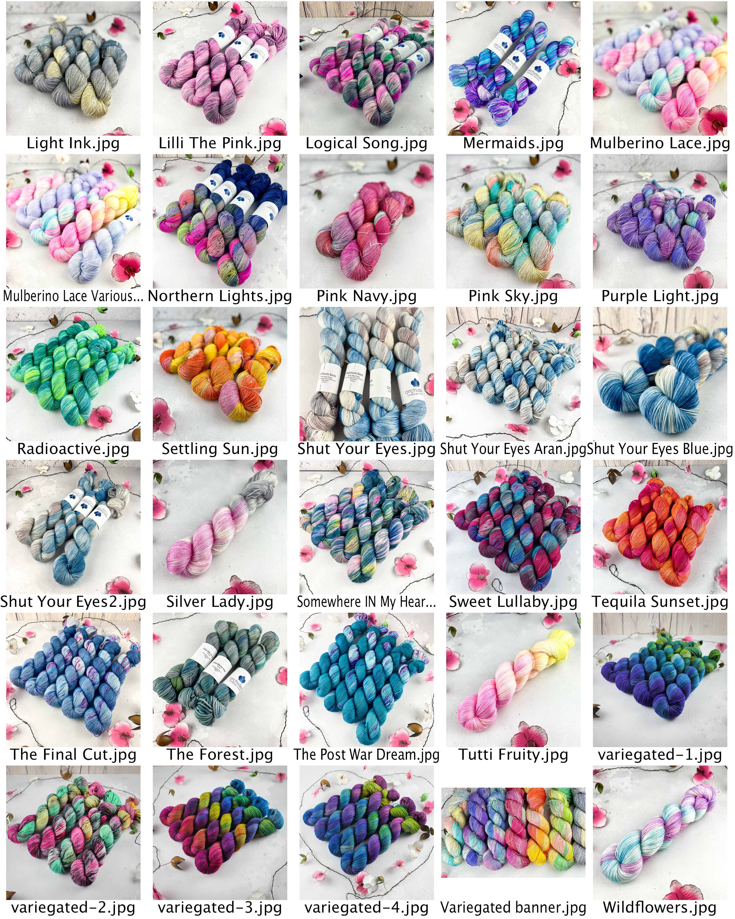 Orchidean Luxury Yarns – Engroshandel Garn – Cloud Lace let silk og mohair garn farvet efter bestilling6