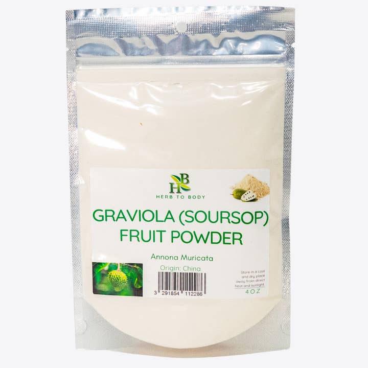 Herb To Body - Wholesale Protein/Superfood Powder - Graviola (Soursop) Fruit Powder 4oz