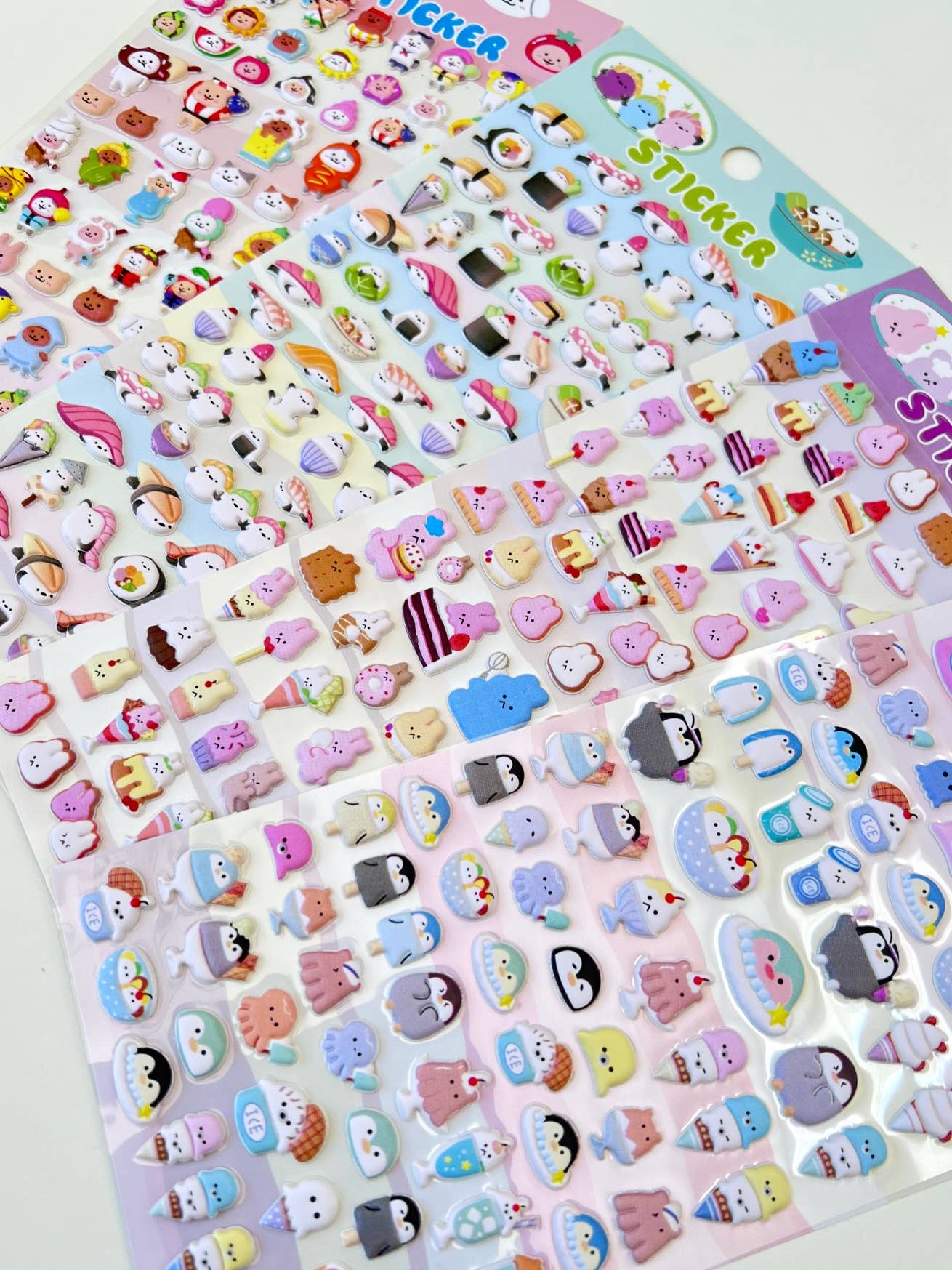 BCmini - Wholesale Sticker - 11024 Tiny Animal Puffy Assorted Stickers-125