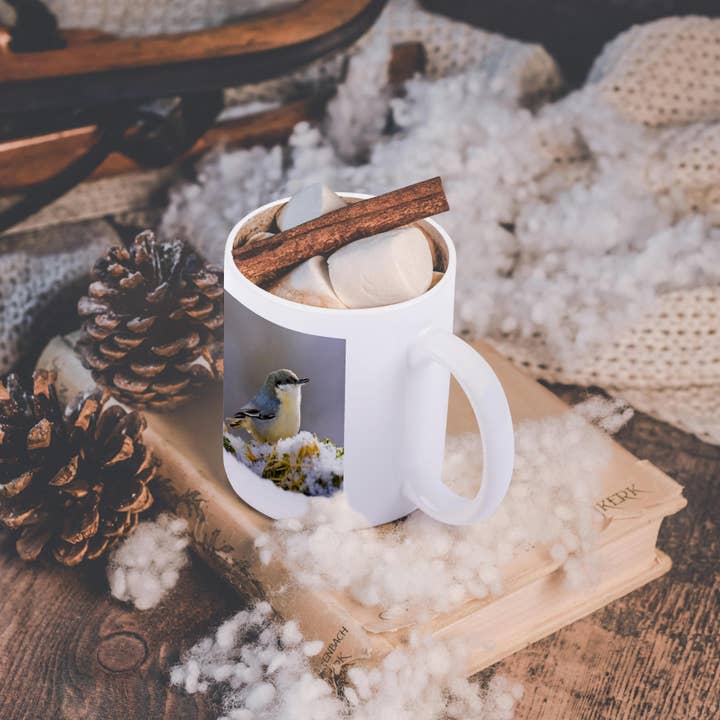 3dRose - Wholesale Coffee Mug - 3dRose, Colorado, Frisco, pygmy nuthatch bird - US06 BJA0076 - Jaynes Gallery, Mug11