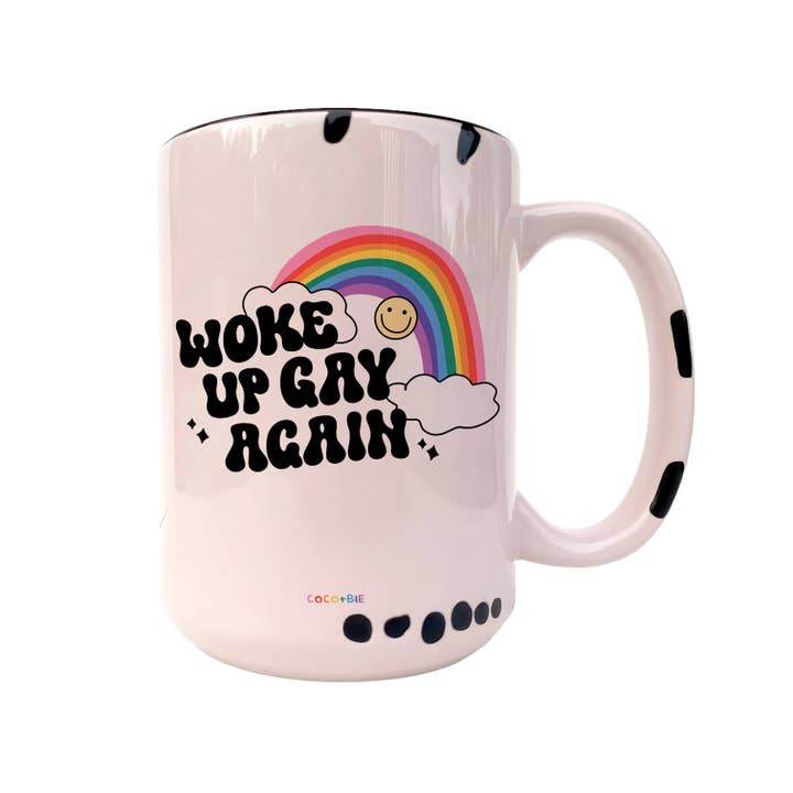 coco+bie designs - Wholesale Coffee Mug - Woke Up Gay Again Mug - LGBTQ Pride Month Love Wins Equality