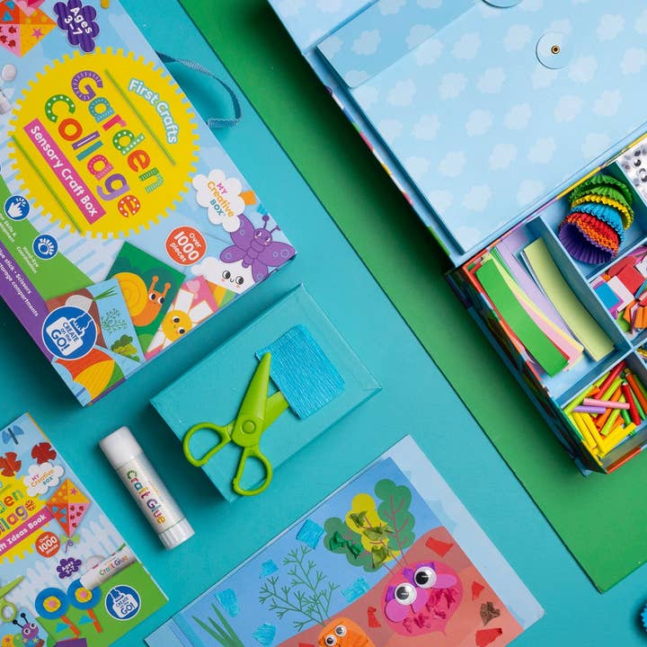 My Creative Box - Wholesale DIY craft kit β Child - First Crafts Garden Collage Sensory Craft Box1