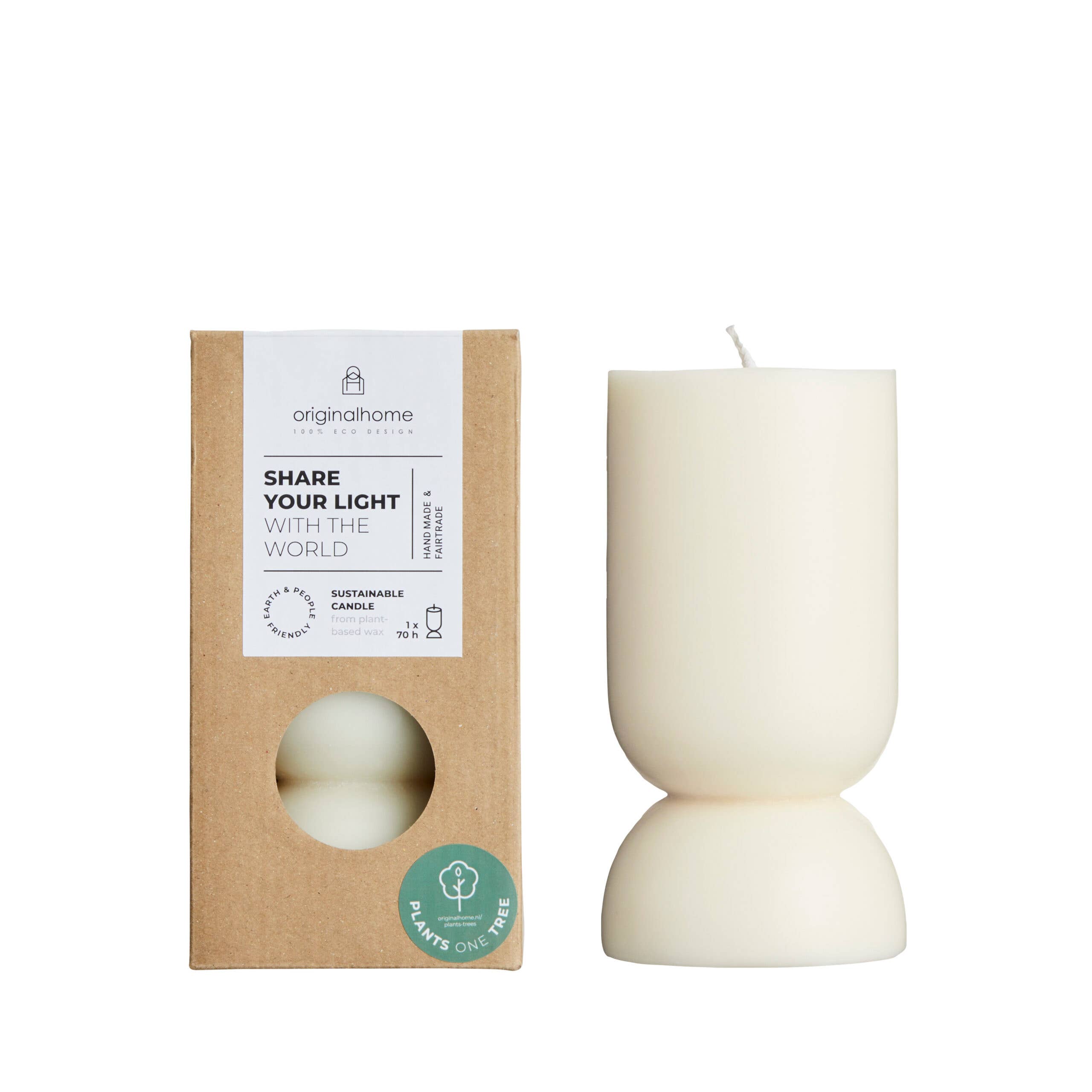 Originalhome - Vente Bougies piliers - Bougie organique - taille S8