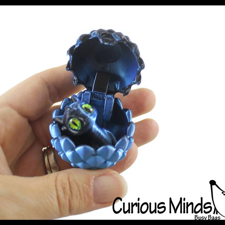 Curious Minds Toys - Wholesale Fidget Toy - Kids - 1 3D Printed Baby Dragon in Egg Fidget Toy - Unique Sensory 8