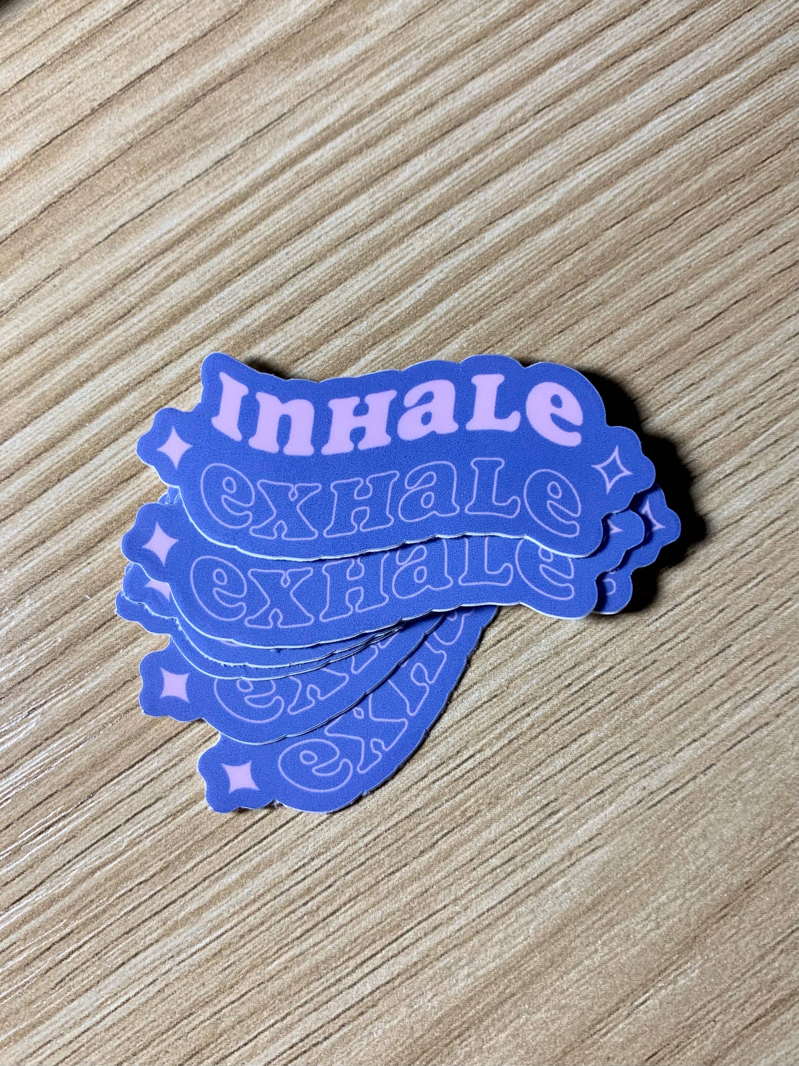 Christina iDesigns - Wholesale Sticker - Inhale exhale sticker / mental health / spiritual / wellness