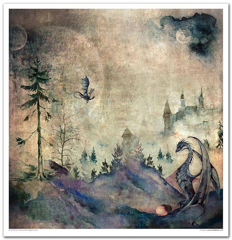 ITD Collection - Vendita all'ingrosso Scrapbooking - SLS-023 - set 11 pezzi x 310x320 mm / 12,2x12,6 in - 200 GSM5