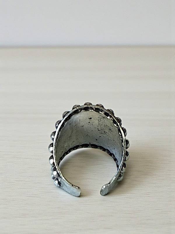 WESTERN CACTUS DESIGN CUFF RING for wholesale by Andrea Bijoux