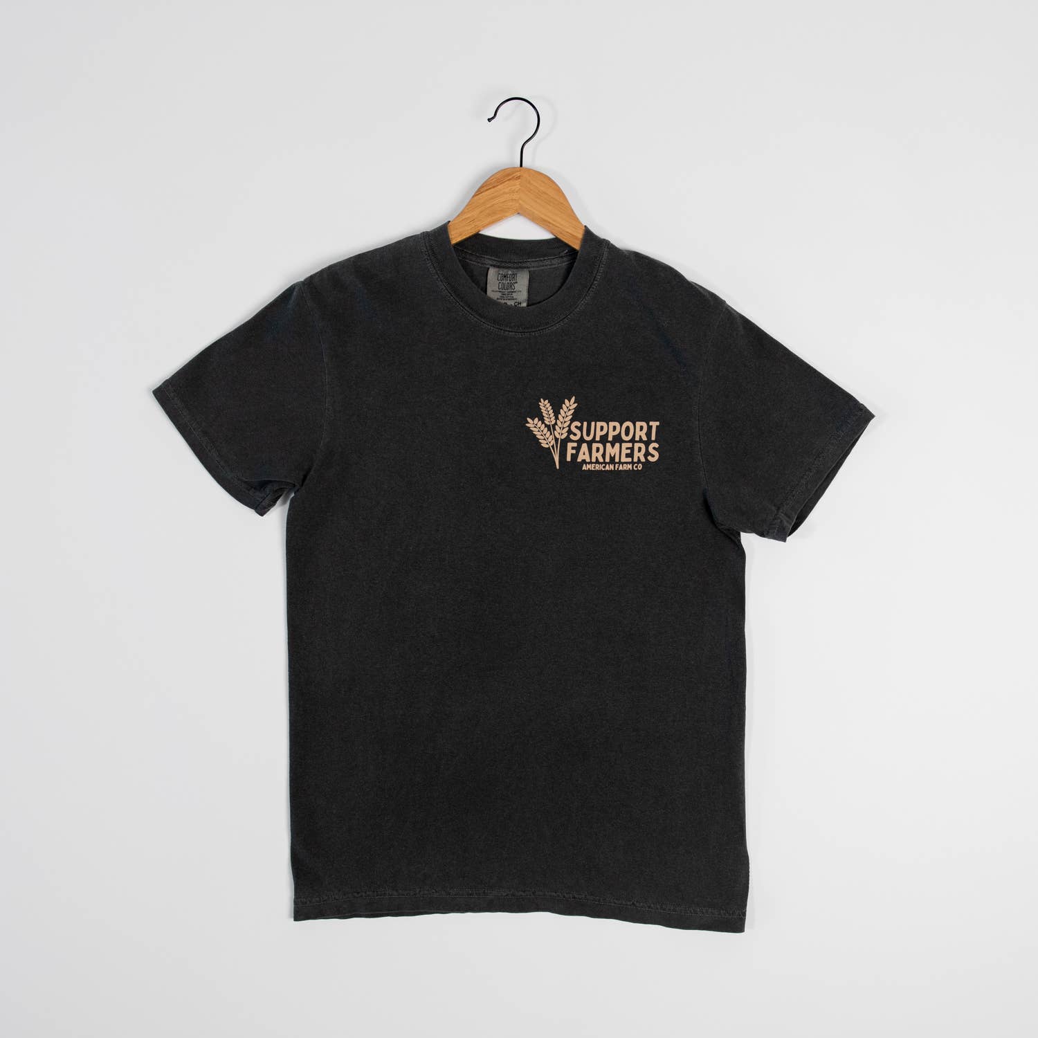 American Farm Company - Wholesale Screen Printed T-Shirt - Women's - Western ‘Support Farmers’ Wheat Unisex Graphic Tee3