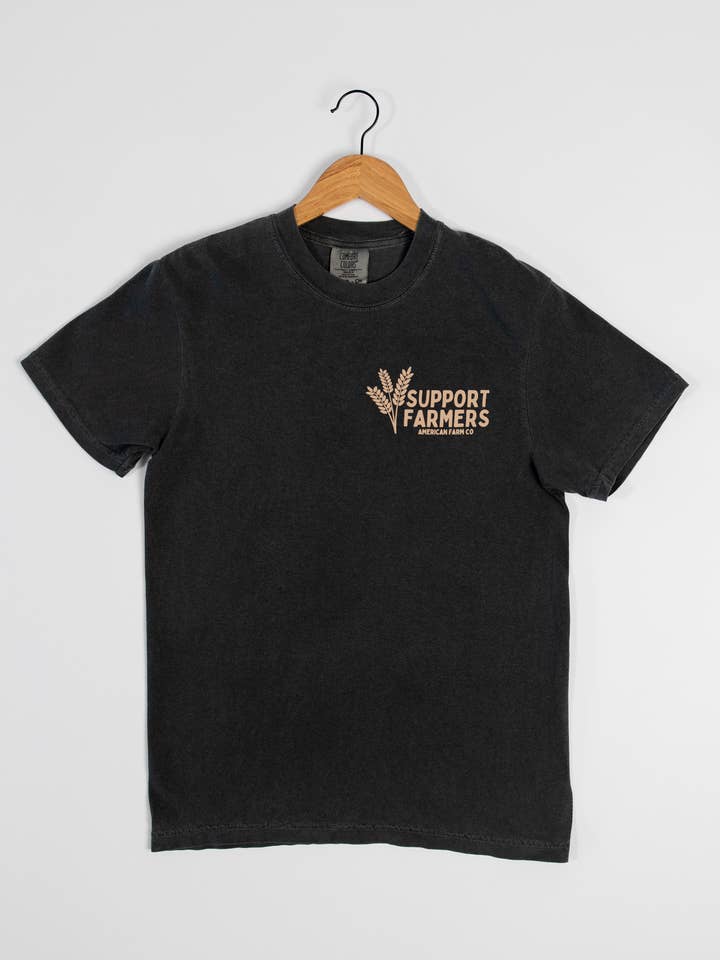 American Farm Company – Engroshandel T-shirt med print - Dame – Western 'Support Farmers' Hvede Unisex Grafisk T-shirt3