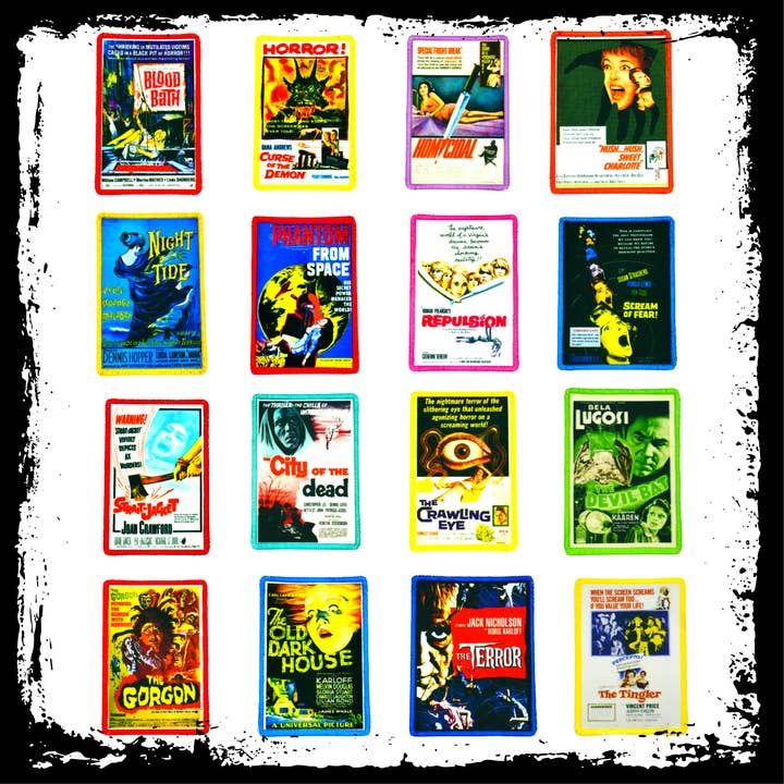 Thread By Dawn - Wholesale Patch - Classic Horror and Sci-Fi Movie 4" inch Iron On/Sew On Printed Patches1