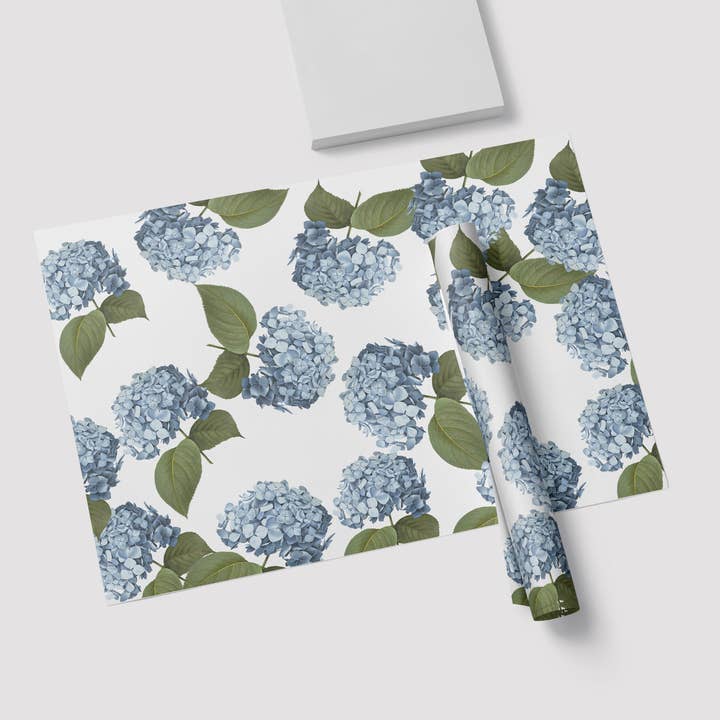 Mantel individual Hydrangea azul para venta al por mayor de JOSIL Paperie & Gift