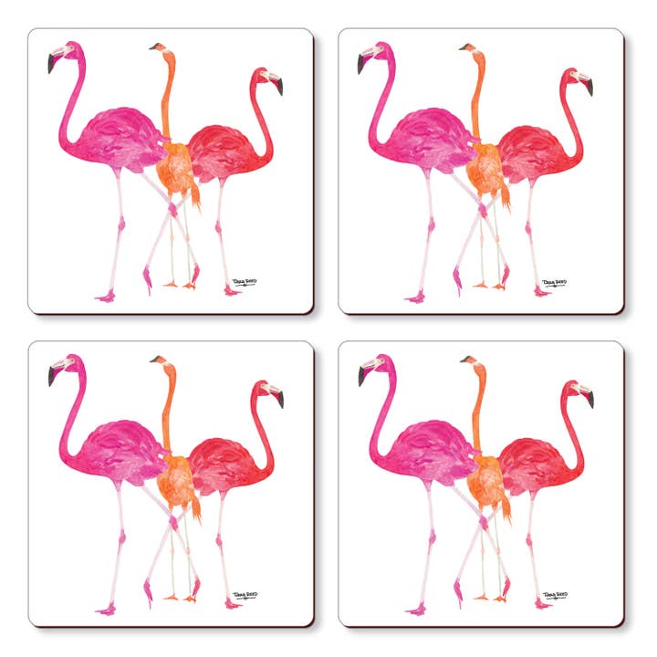 Cala Home Flamingos Boxed Hardboard Coaster 4pk and other Purchase Wholesale caldera. Free Returns & Net 60 Terms on Faire trending on Faire.